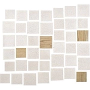 Sfrido Mosaico Minimaxi SF10MSR - Bianco-beige, Naturale, 29.5x33.5cm, 9.00mm, Rectified