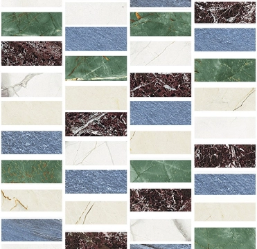 Marmorea Intensa Mosaico Mix 0M5MS3L - Mix, Levigato, 30x30cm, 9.00mm, Rectified