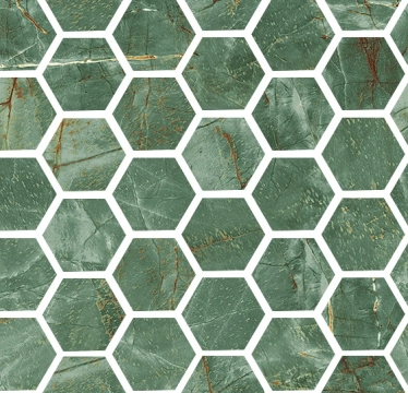 Marmorea Intensa Mosaico Exa M58MS1L - Emerald Dream, Naturale, 30x30cm, 9.00mm, Rectified