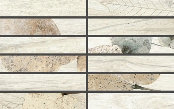 Foreste D'italia Mosaico 27FI10MO - Bianco, Naturale, 20x32cm, 8.50mm, Not rectified