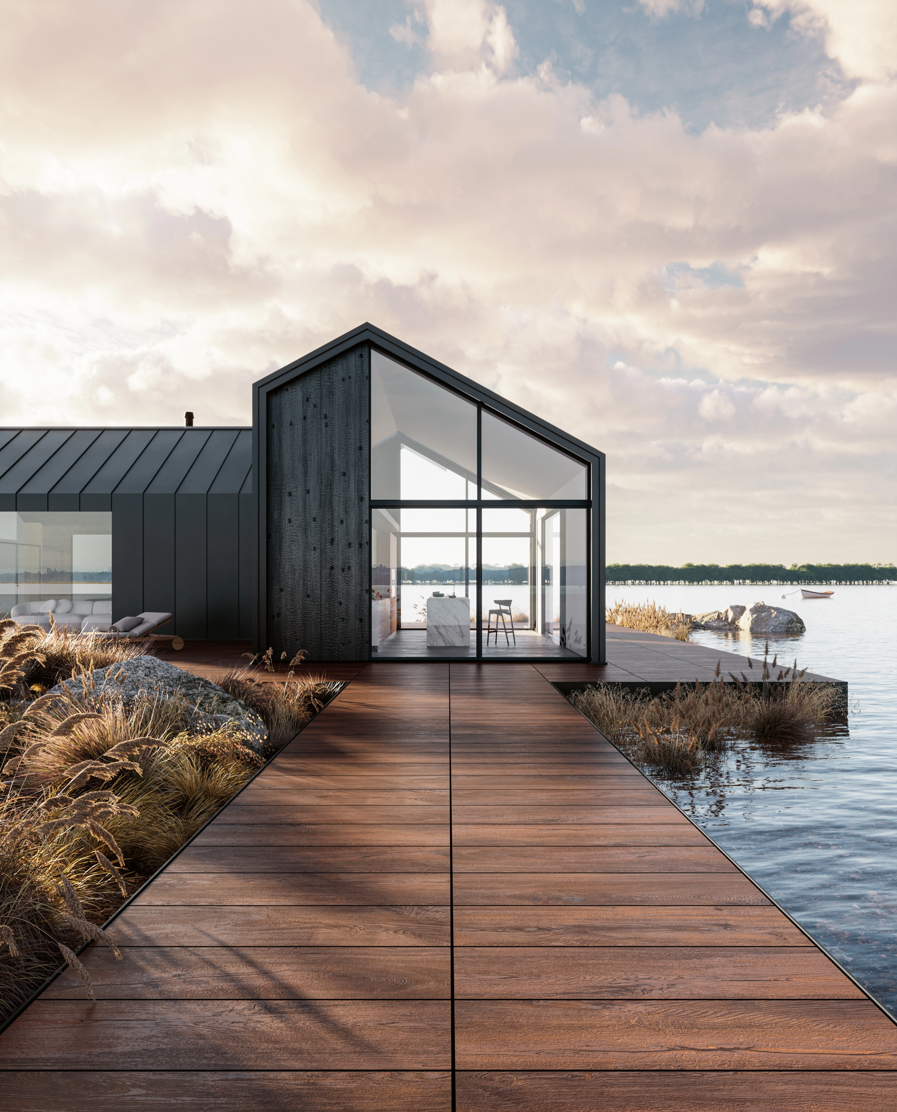 Del Conca Outdoor Edition, Marble; Stone; Wood