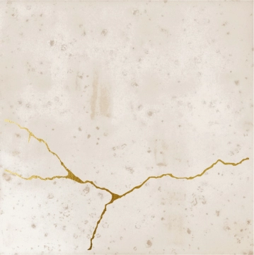 Enso 120847 - Kintsugi Ivory, Matt, 12.5x12.5cm, 8.50mm, Not rectified