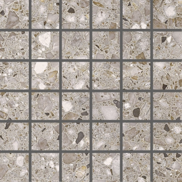 Frammenta Mosaico 5x5 7659126 - Taupe, Lucido, 30x30cm, 9.00mm, not-rectified