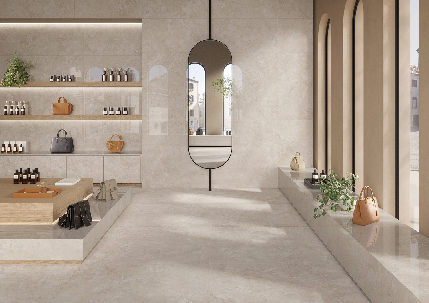Saime Ceramiche Travertino, Marble
