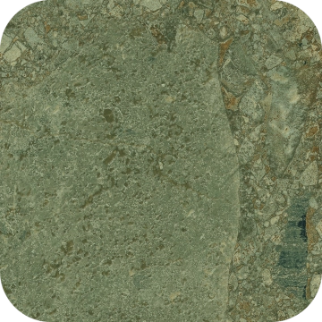 Black&cream Checkers Rounded 8229 - Green Giada, Matt, 28'6x28'6cm, 10.00mm, not-rectified