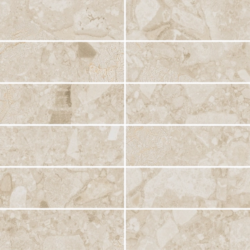 Black&cream Tight Mosaico 8231 - Cream Beach, Matt, 30x30cm, 10.00mm, not-rectified