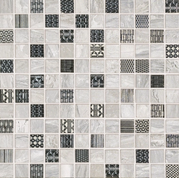 Gemstone Mosaico Gem 02GNMG22 - Ivory, Naturale, 30x30cm, 10.00mm, Rectified