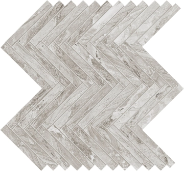 Gemstone Mosaico Lisca 02GNML14R - Silver, Naturale, 33x35cm, 10.00mm, Rectified