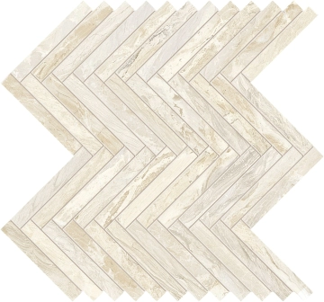 Gemstone Mosaico Lisca 02GNML12R - Ivory, Naturale, 33x35cm, 10.00mm, Rectified