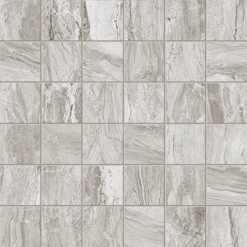 Gemstone Mosaico Mix 02GNM40R - Silver, Naturale, 30x30cm, 10.00mm, Rectified