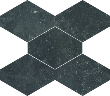 Absolute Esagona 02CAU7E - Nero, Naturale, 34x39cm, 9.50mm, Not rectified