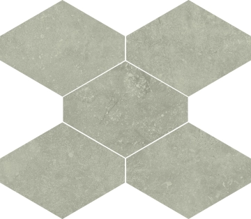 Absolute Esagona 02CAU4E - Grigio, Naturale, 34x39cm, 9.50mm, Not rectified