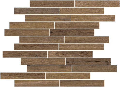 Rustic Stick 02CRT8SK - Nut, Naturale, 30x30cm, 9.50mm, Rectified