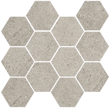 Life Esagona 02CLE4E - Grigio, Naturale, 28x28cm, 9.50mm, not-rectified