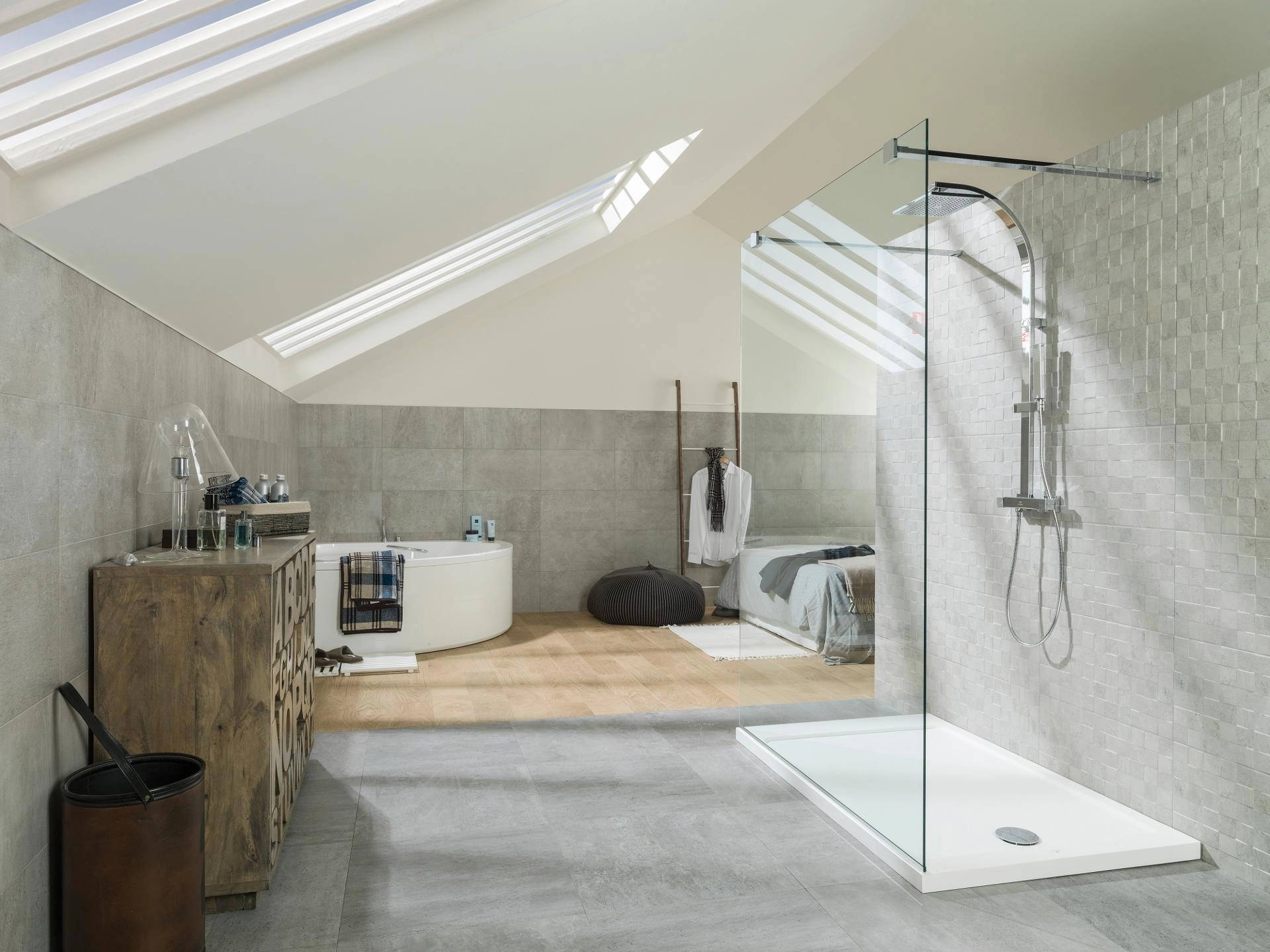 Porcelanosa Rodano, Concrete; Stone