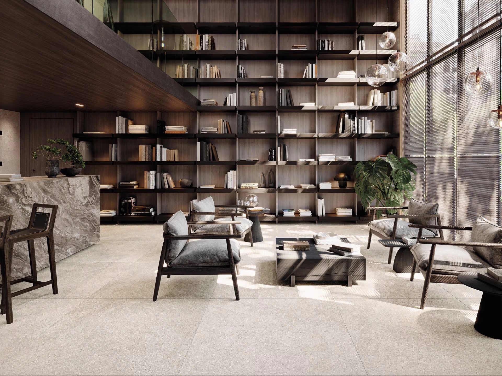 Porcelanosa Saddle, Stone