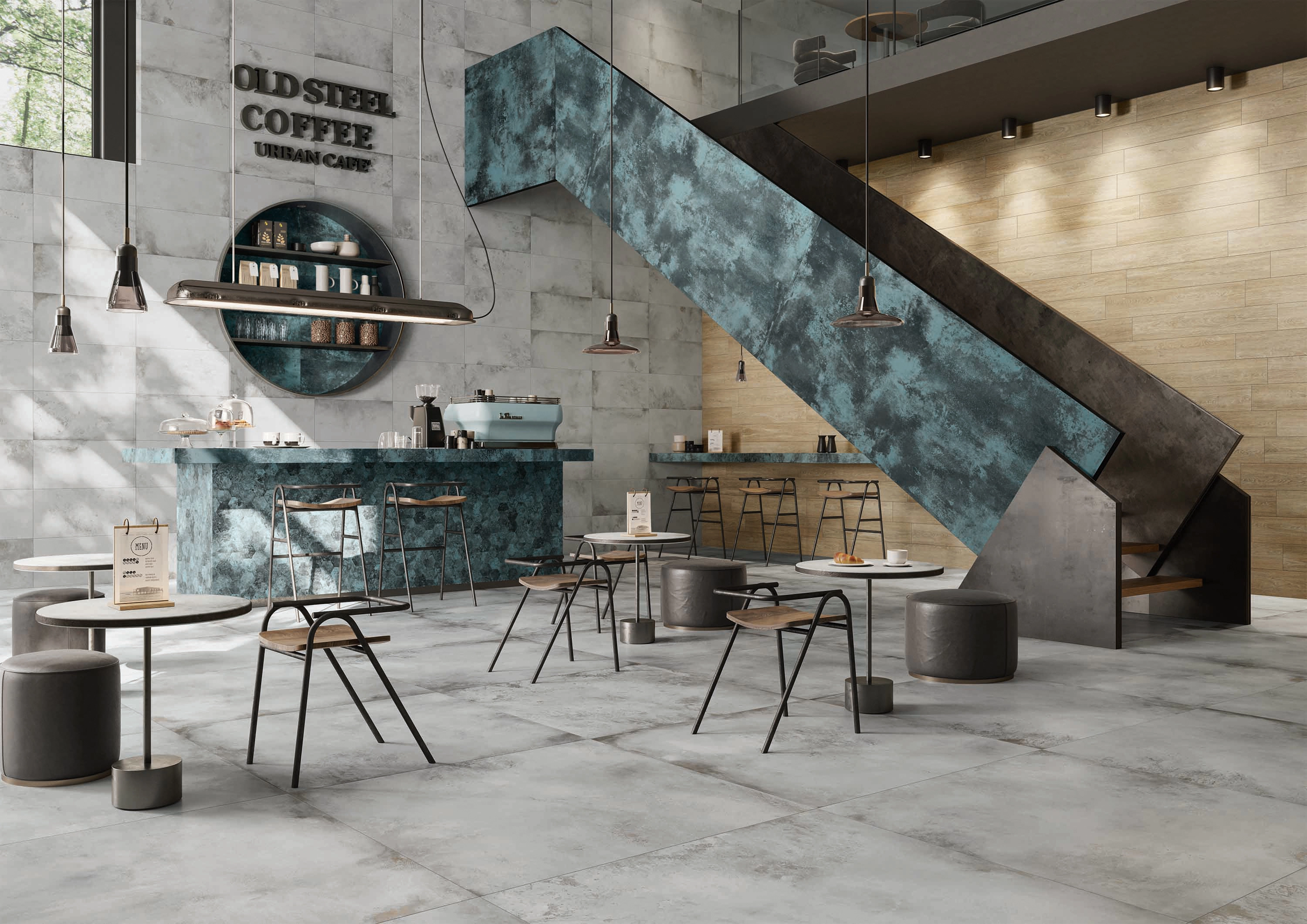Ceramiche Caesar Alchemy, Marble; Metal