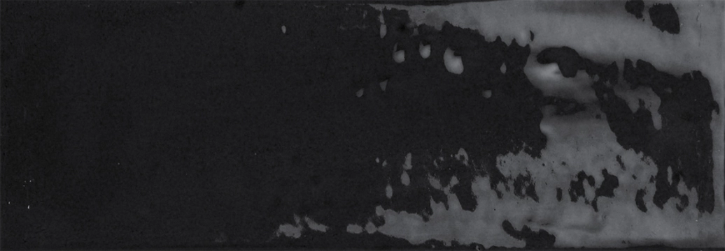 Piccadilly 358004 - Nero, Lucido, 3.94x11.81