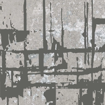 Poetry Decor PF60010671 - Lines Metal Cement, Naturale, 20x20cm, 8.50mm, Not rectified