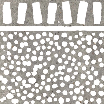 Poetry Stone Decoro Fringe PF60011100 - Grey, Naturale, 60x60cm, 8.50mm, Rectified