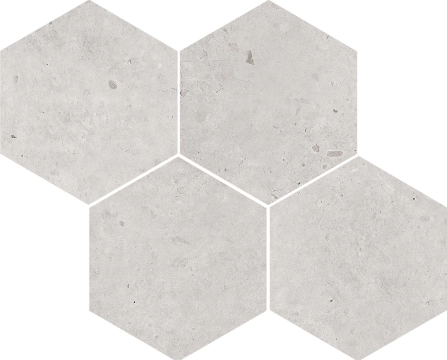 Tokio Mosaico Bangkok Cemento, Mate, 35x28cm, 10.00mm, Not rectified