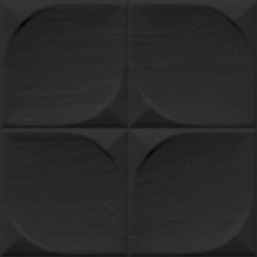 Etnia Sindhi 3465 - Negro, Brillo, 13x13cm, 7.40mm, Rectified
