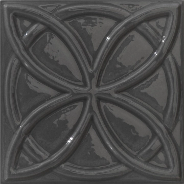 Chelsea Decoro Circus 305M4 - Charcoal, Glossy, 15x15cm, 13.00mm, not-rectified