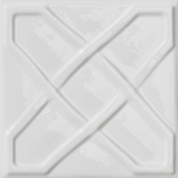 Chelsea Decoro Square 305N0 - White, Glossy, 15x15cm, 13.00mm, not-rectified