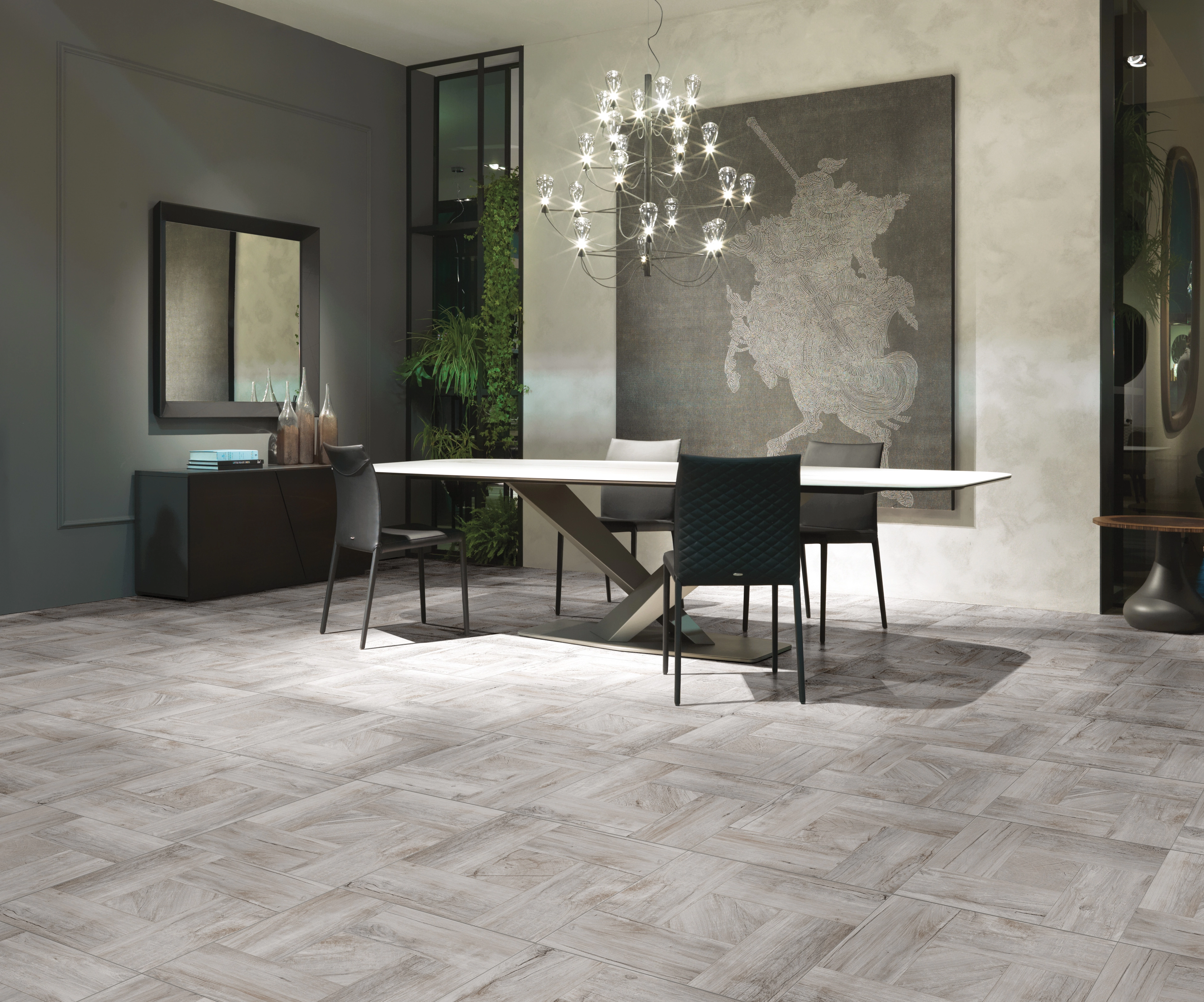 Ceramiche Settecento Gallery, Concrete; Wood