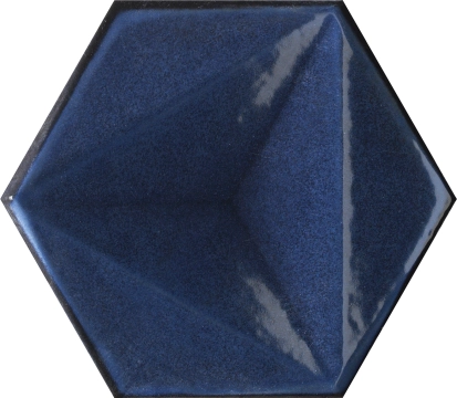 Karma Esagona 154116 - Blue, Glossy, 14.8x17cm, 10.00mm, not-rectified