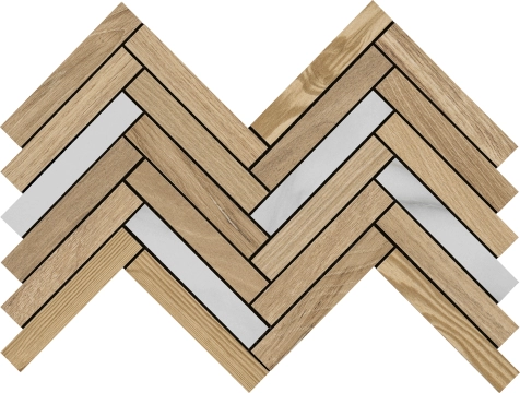 Honey Wood Decoro 191044 - Spina, Naturale, 30x34cm, 8.80mm, Rectified