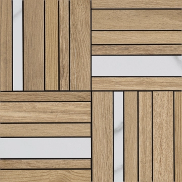 Honey Wood Decoro 191049 - Rigato, Naturale, 30x30cm, 8.80mm, Rectified