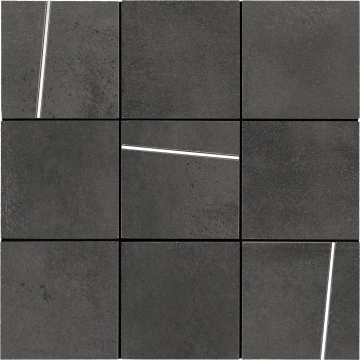 Hurban Quadrotto 177324 - Graphite, Naturale, 30x30cm, 8.80mm, Rectified