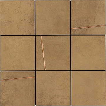 Hurban Quadrotto 177326 - Ocra, Naturale, 30x30cm, 8.80mm, Rectified