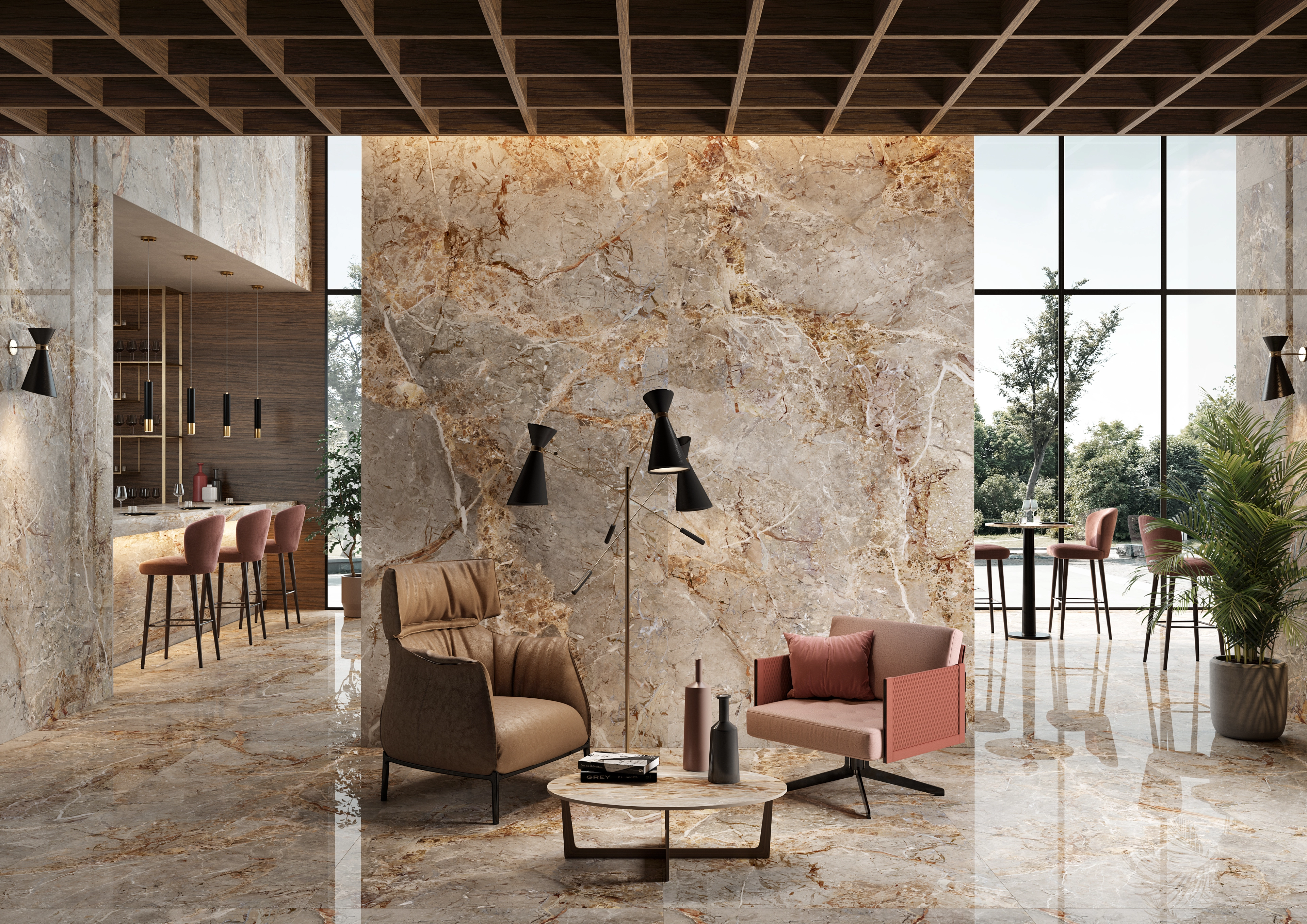 La Fabbrica Ava Breccia Argentum, Marble