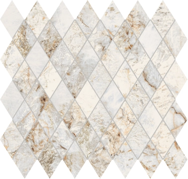 Gemstone Mosaico Rombo 179152 - Natural, Lappato, 31x31cm, 8.80mm, Rectified
