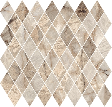 Gemstone Mosaico Rombo 179153 - Desert, Lappato, 31x31cm, 8.80mm, Rectified