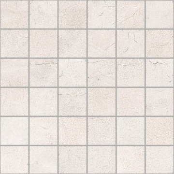 Set Mosaico CSAMSCWH30 - Concrete White, Naturale, 30x30cm, 9.00mm, Rectified