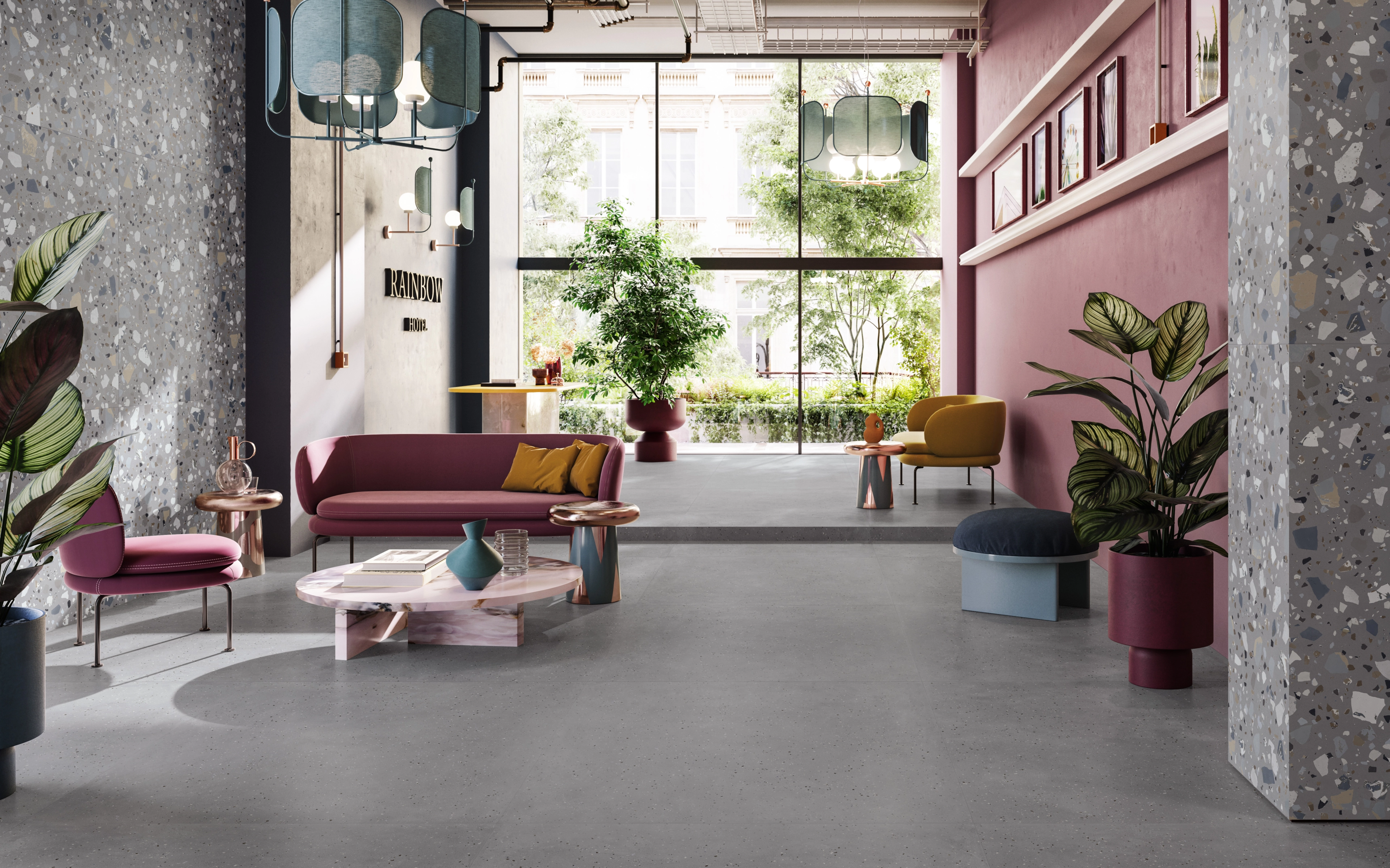 Ceramica Sant'agostino Deconcrete, Terrazzo; Concrete