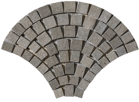 Reggio Nell'emilia Mosaico Ventaglio 1059699 - Rosta Nuova, Naturale, 52x75cm, 10.00mm, not-rectified