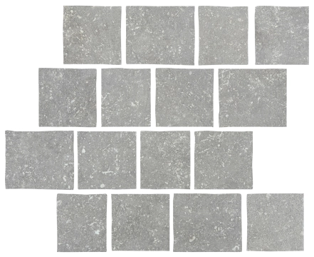 Di Pietra Mosaico Pave 1080127 - Ardenne Grigio, Naturale, 30x30, Square, 10.00, Not Rectified