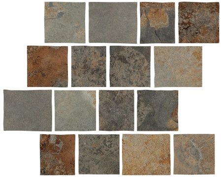 Di Pietra Mosaico Pave 1080129 - Bali Red, Naturale, 30x30, Square, 10.00, Not Rectified