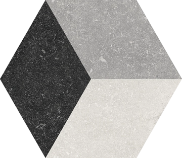 Namur Esagono Cube 136030 - Cendre, Naturale, 25x22cm, 10.00mm, not-rectified