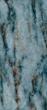 Patagonia 125074N - Turchese, Lucidato, 120x280cm, 6.00mm, Rectified