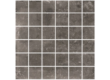 Umbria Antica Mosaico 5x5 114232 - Antracite, Naturale, 30x30cm, 10.00mm, not-rectified