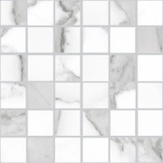 Statuario Mosaico 5x5 106090 - Statuario, Lucidato, 30x30cm, 10.00mm, Rectified