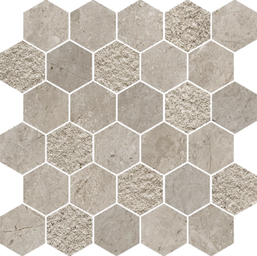 Pietra D'orvieto Mosaico Esagona 138326 - Sabbia, Naturale, 30x30cm, 9.00mm, not-rectified