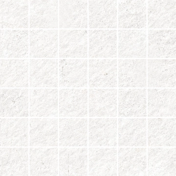Pietra D'orvieto Mosaico 5x5 138301 - Bianco, Bocciardato, 30x30cm, 9.00mm, Rectified