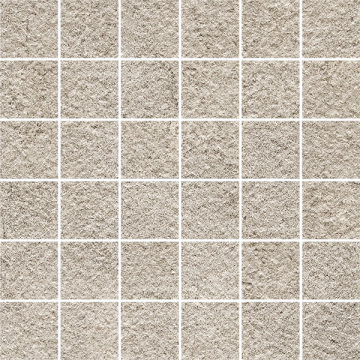 Pietra D'orvieto Mosaico 5x5 138309 - Sabbia, Bocciardato, 30x30cm, 9.00mm, Rectified