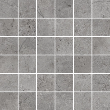 Pietra D'orvieto Mosaico 5x5 138314 - Cenere, Lucidato, 30x30cm, 9.00mm, Rectified